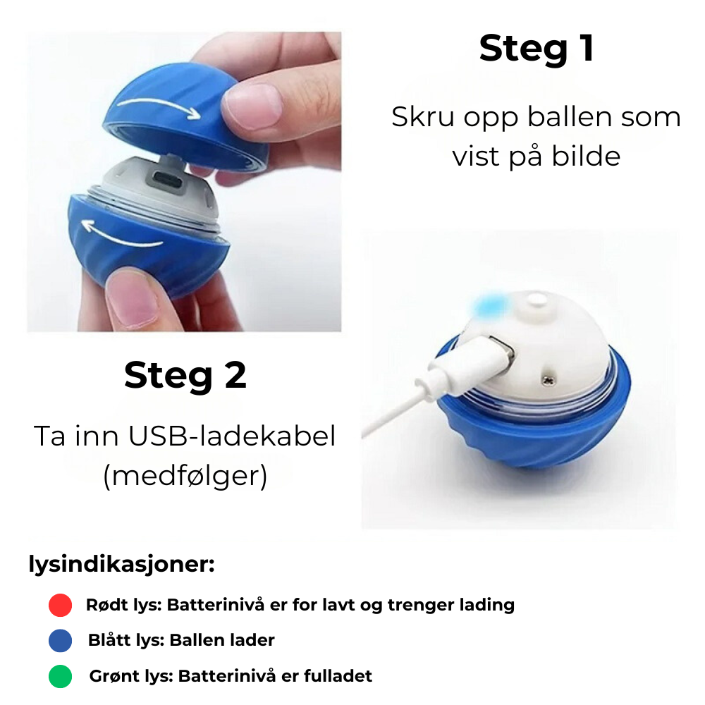 PowerBall 2.0 - Självgående boll för hundar