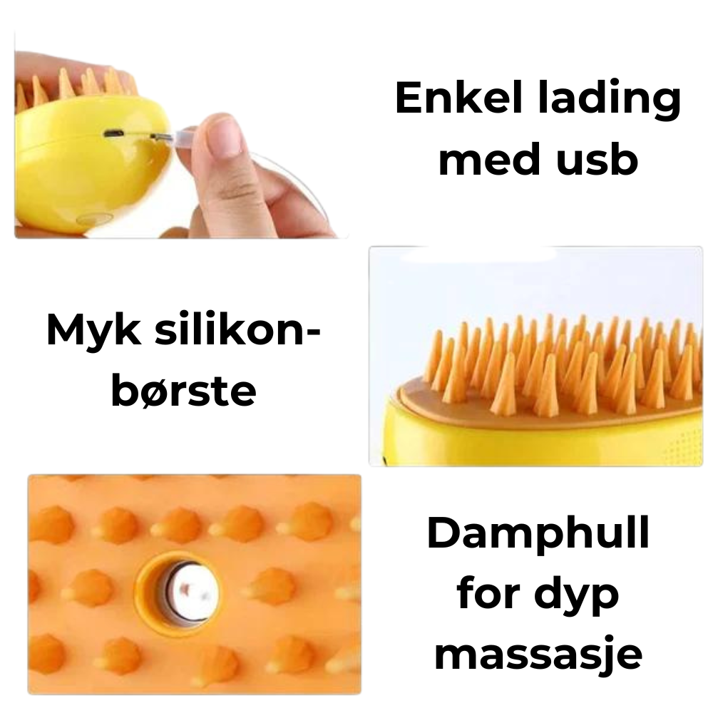 Dampbrøsten™ borste för hundar
