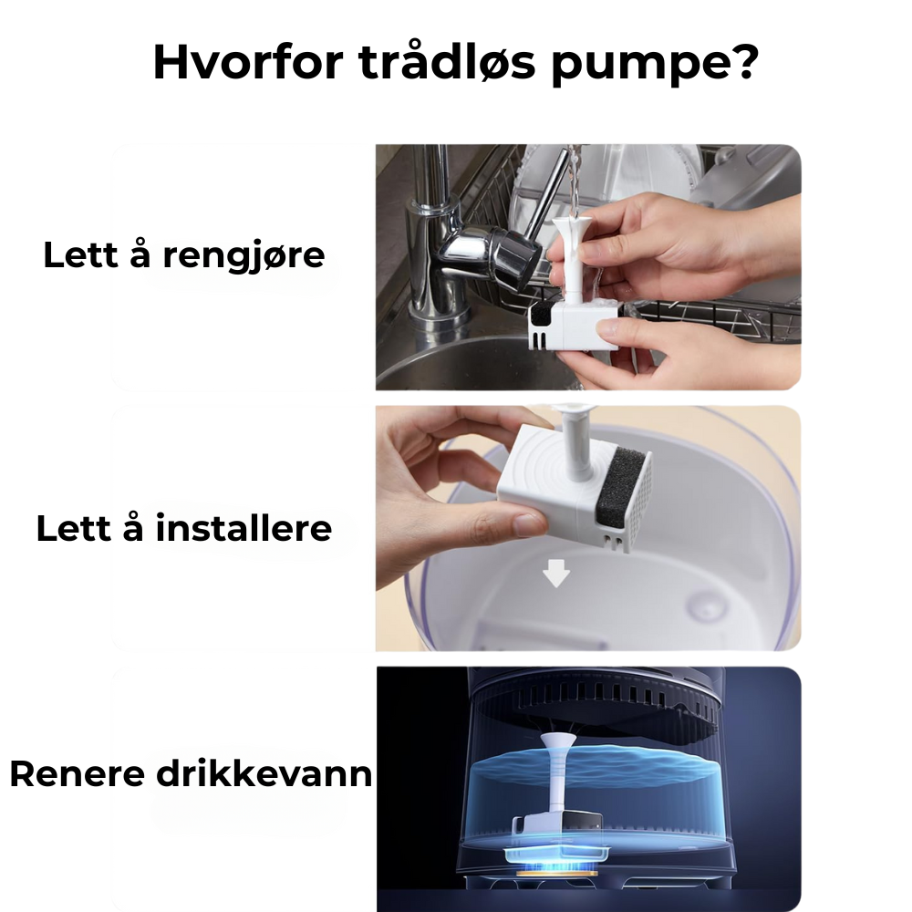 Puriflow - Dricksfontän med inbyggt filter