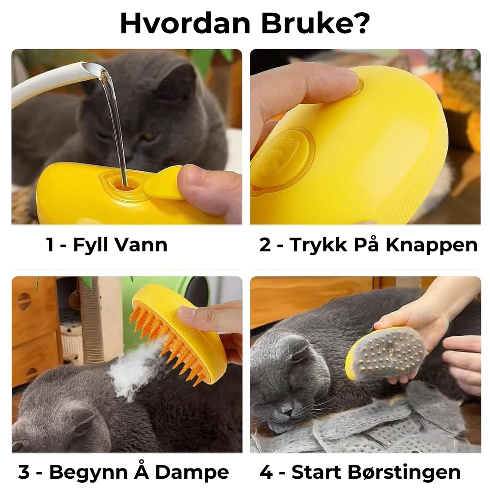 Dampbrøsten™ borste för hundar